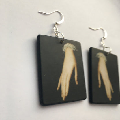 Museum-Inspired Sustainable Earrings Bronzino, Renaissance earrings Obljewellery