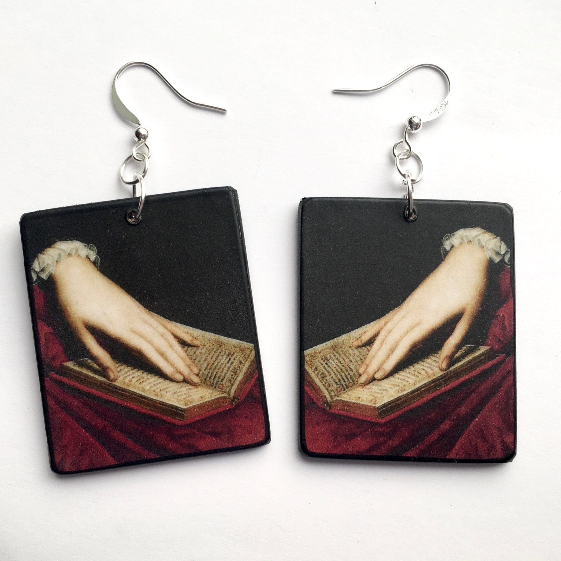 Museum-Inspired Sustainable Earrings Bronzino jewellery. Mismatched earrings. Obljewellery