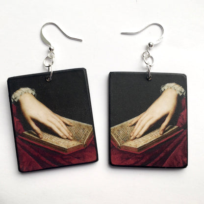 Museum-Inspired Sustainable Earrings Bronzino jewellery. Mismatched earrings. Obljewellery
