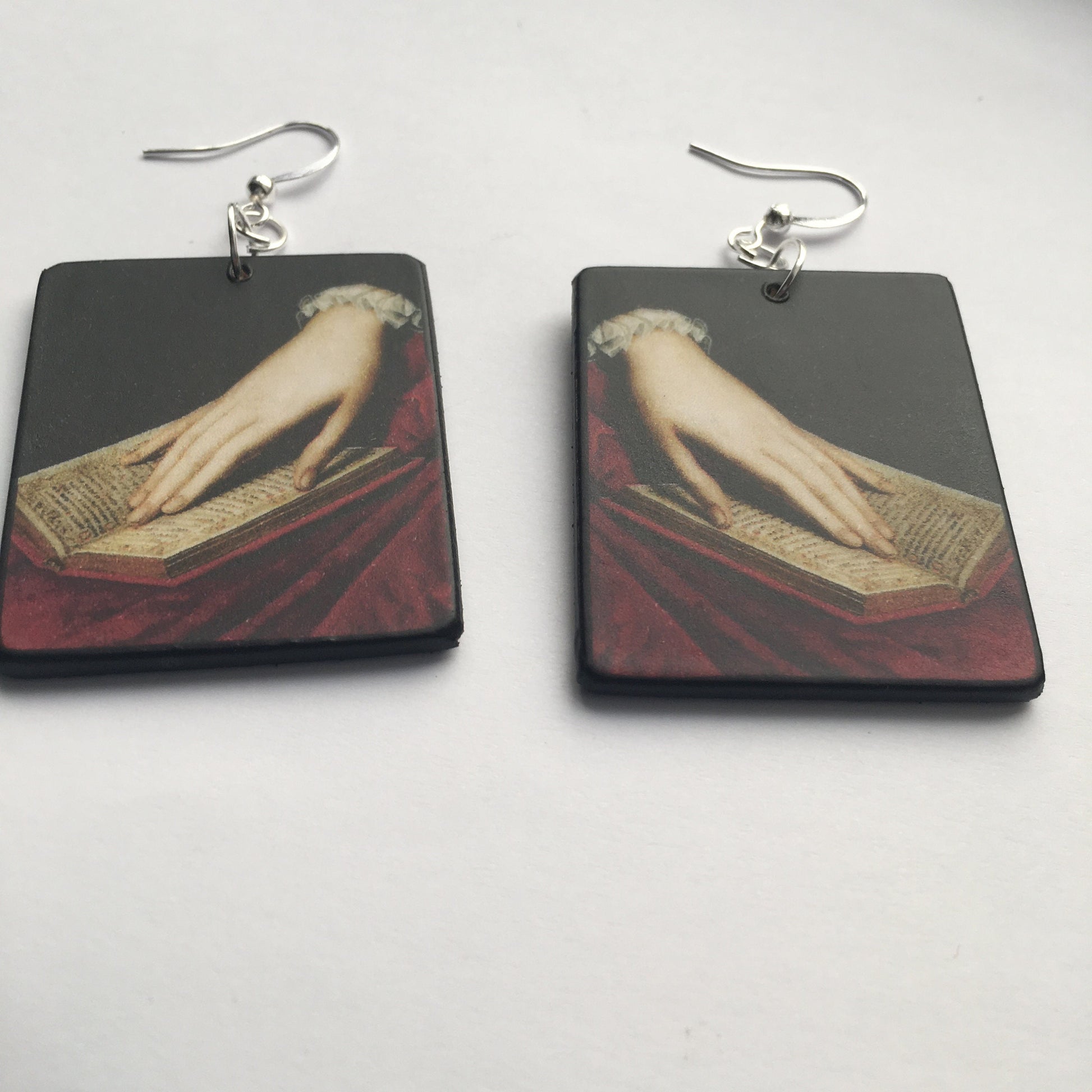 Museum-Inspired Sustainable Earrings Bronzino jewellery. Mismatched earrings. Obljewellery