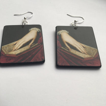 Museum-Inspired Sustainable Earrings Bronzino jewellery. Mismatched earrings. Obljewellery