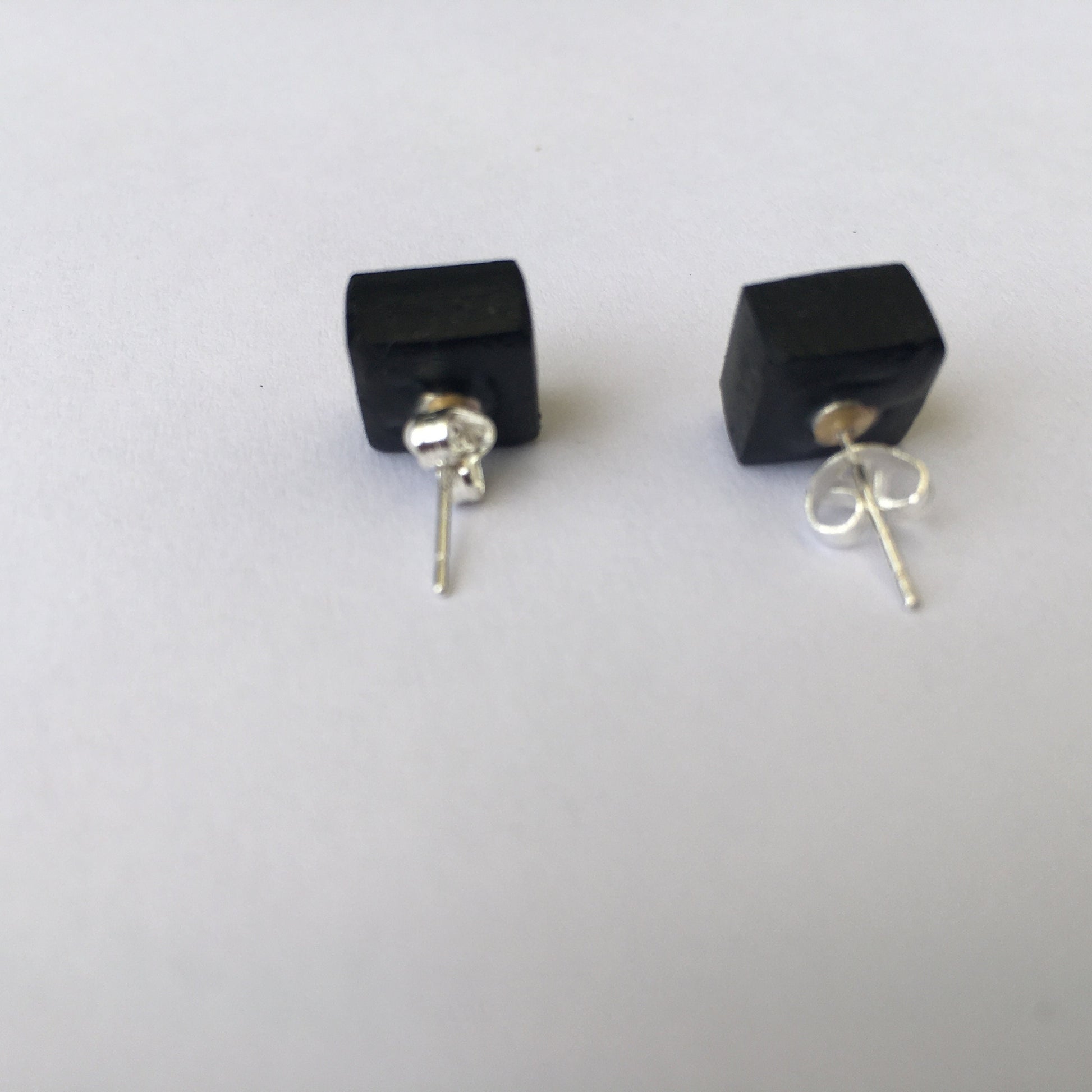 Museum-Inspired Sustainable Earrings Leonardo da Vinci, sterling silver and wood earrings. Obljewellery