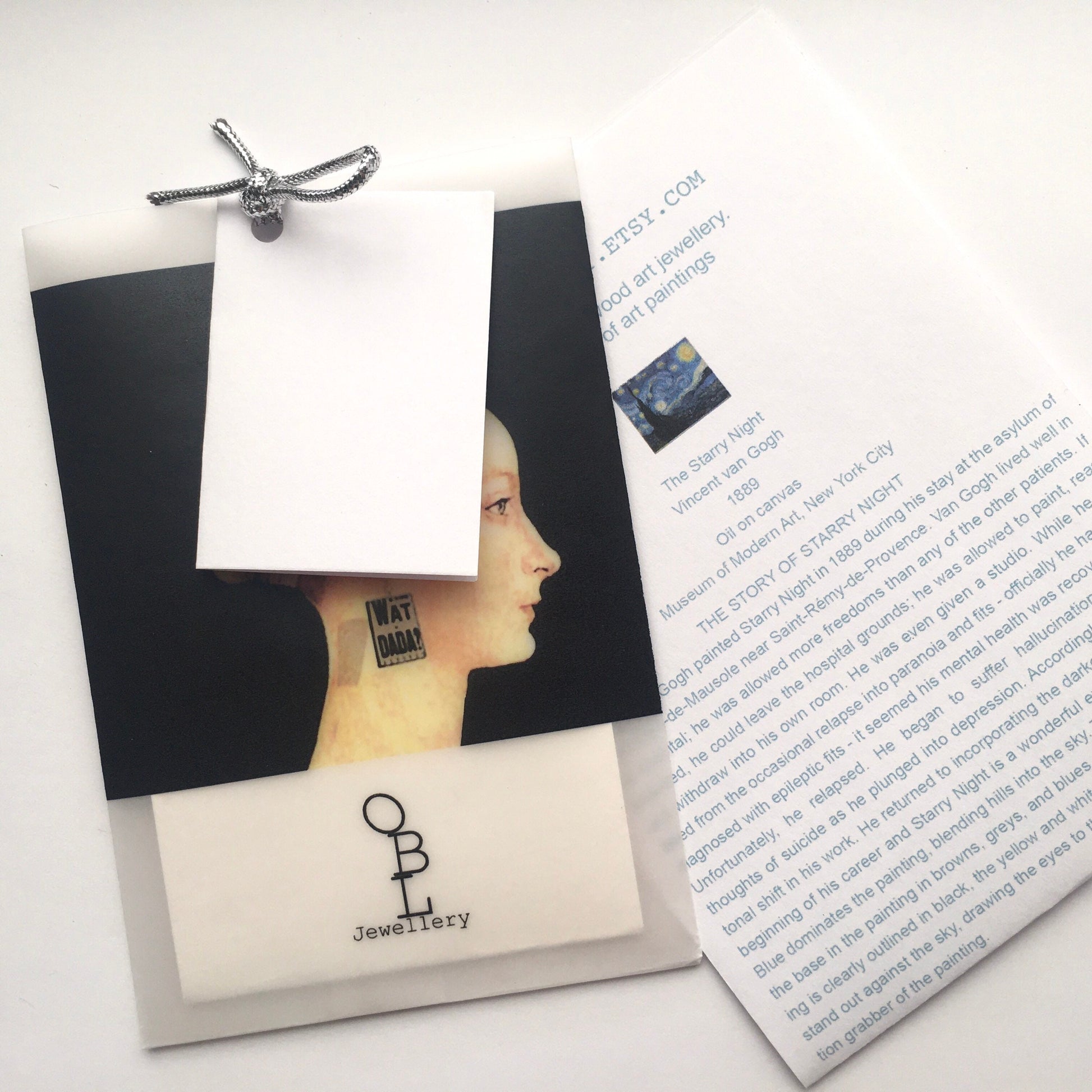 Museum-Inspired Sustainable Earrings Inspired asymmetrical earrings, by Van Gogh Obljewellery