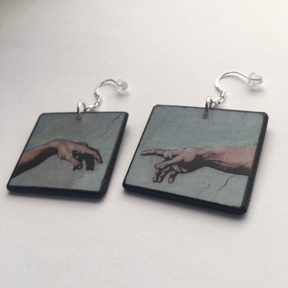 Museum-Inspired Sustainable Earrings Cappella Sistina inspired earrings Obljewellery