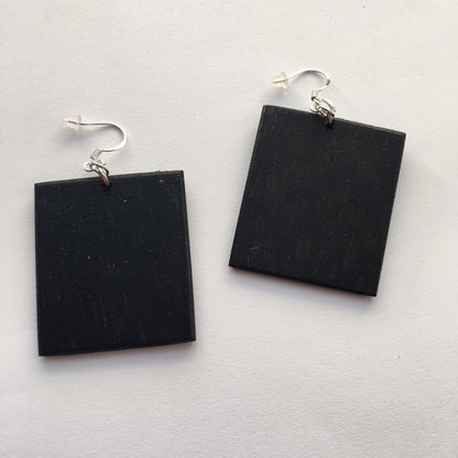 Museum-Inspired Sustainable Earrings Wassily Kandinsky inspired art earrings Obljewellery