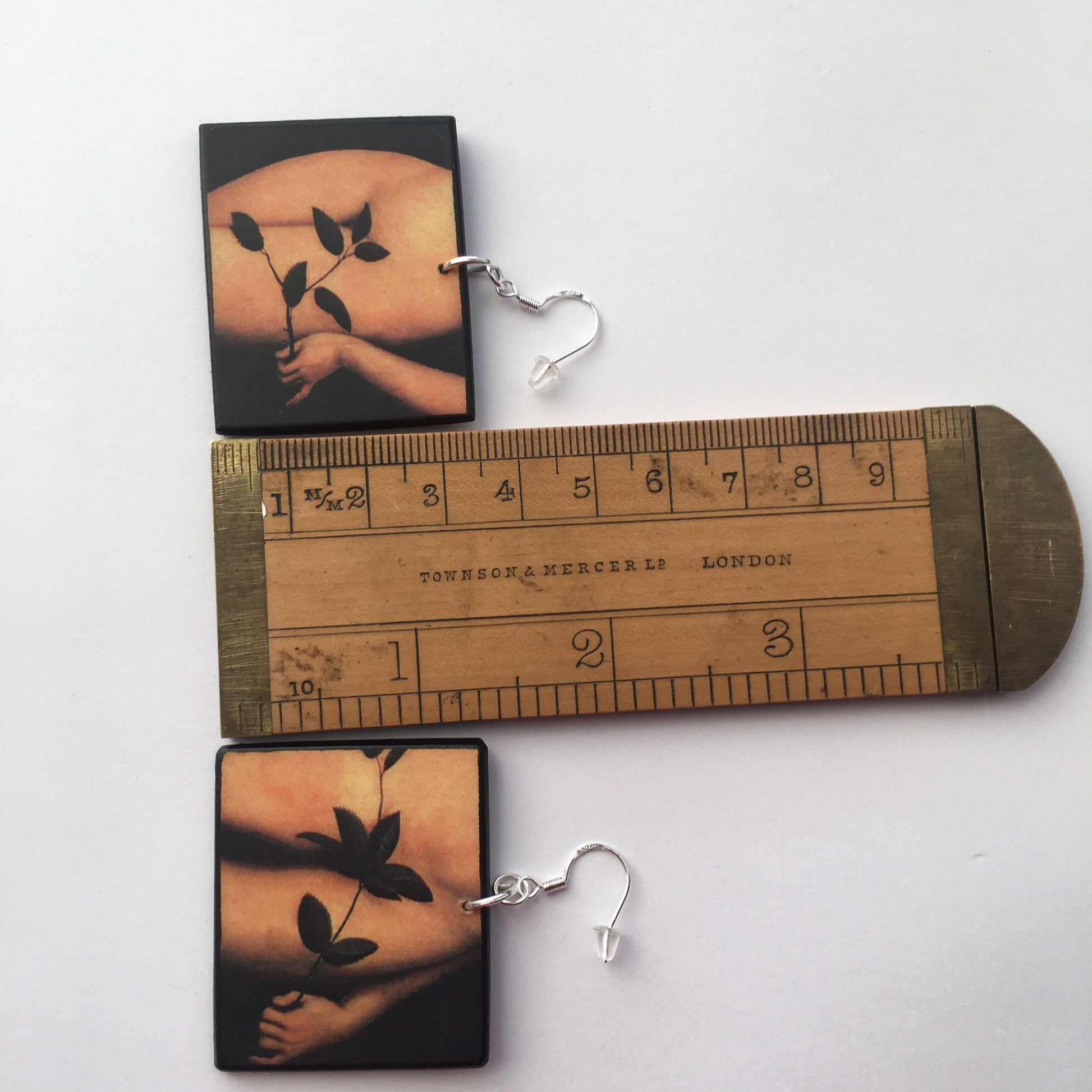Museum-Inspired Sustainable Earrings Cranach inspired art earrings. Adam and Eve. Obljewellery