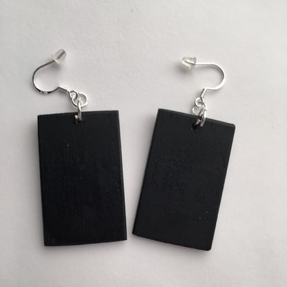 Museum-Inspired Sustainable Earrings Toulouse Lautrec, Moulin Rouge poster, art earrings. Obljewellery