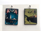 Hieronymus Bosch, stud earrings. Sustainable earrings gift.