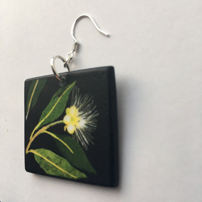 Museum-Inspired Sustainable Earrings Mary Delany, floral art earrings Obljewellery
