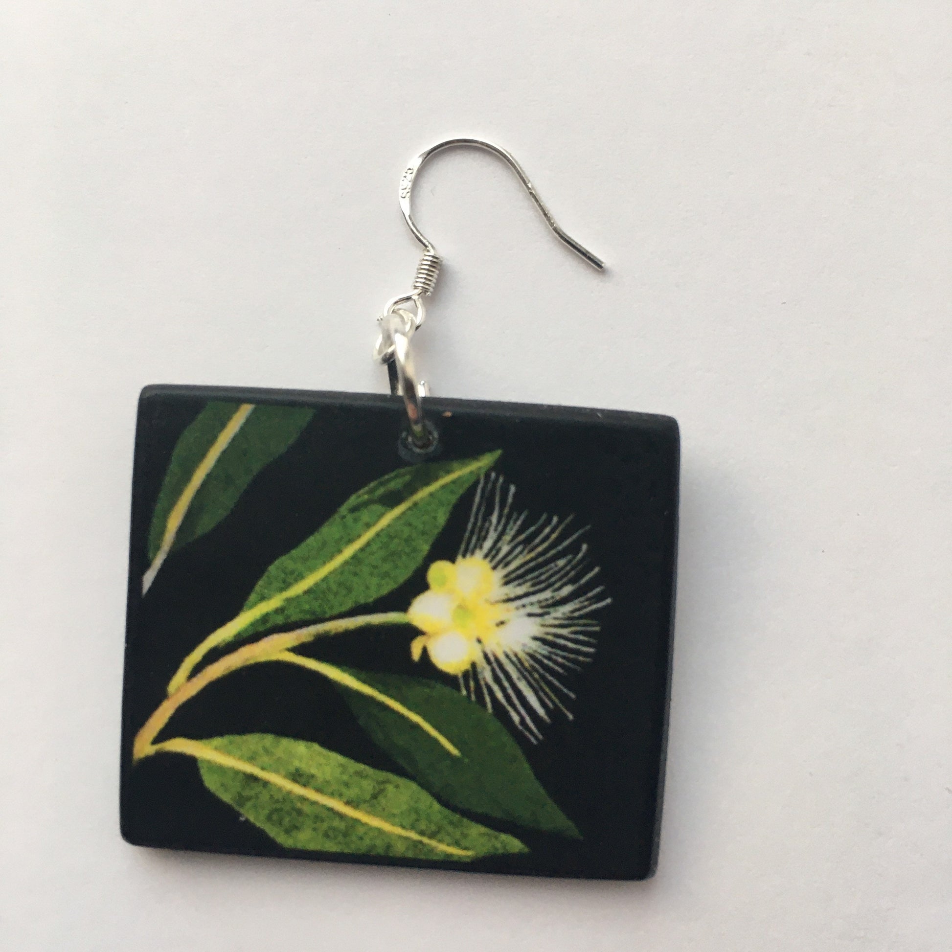 Museum-Inspired Sustainable Earrings Mary Delany, floral art earrings Obljewellery