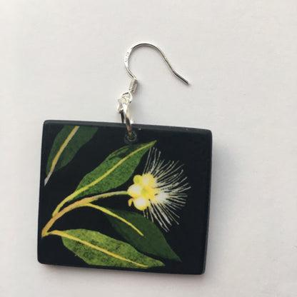 Museum-Inspired Sustainable Earrings Mary Delany, floral art earrings Obljewellery