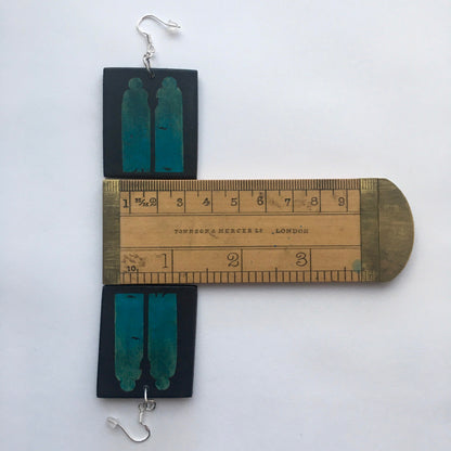 Museum-Inspired Sustainable Earrings Antonello da Messina, art inspired earrings. Obljewellery