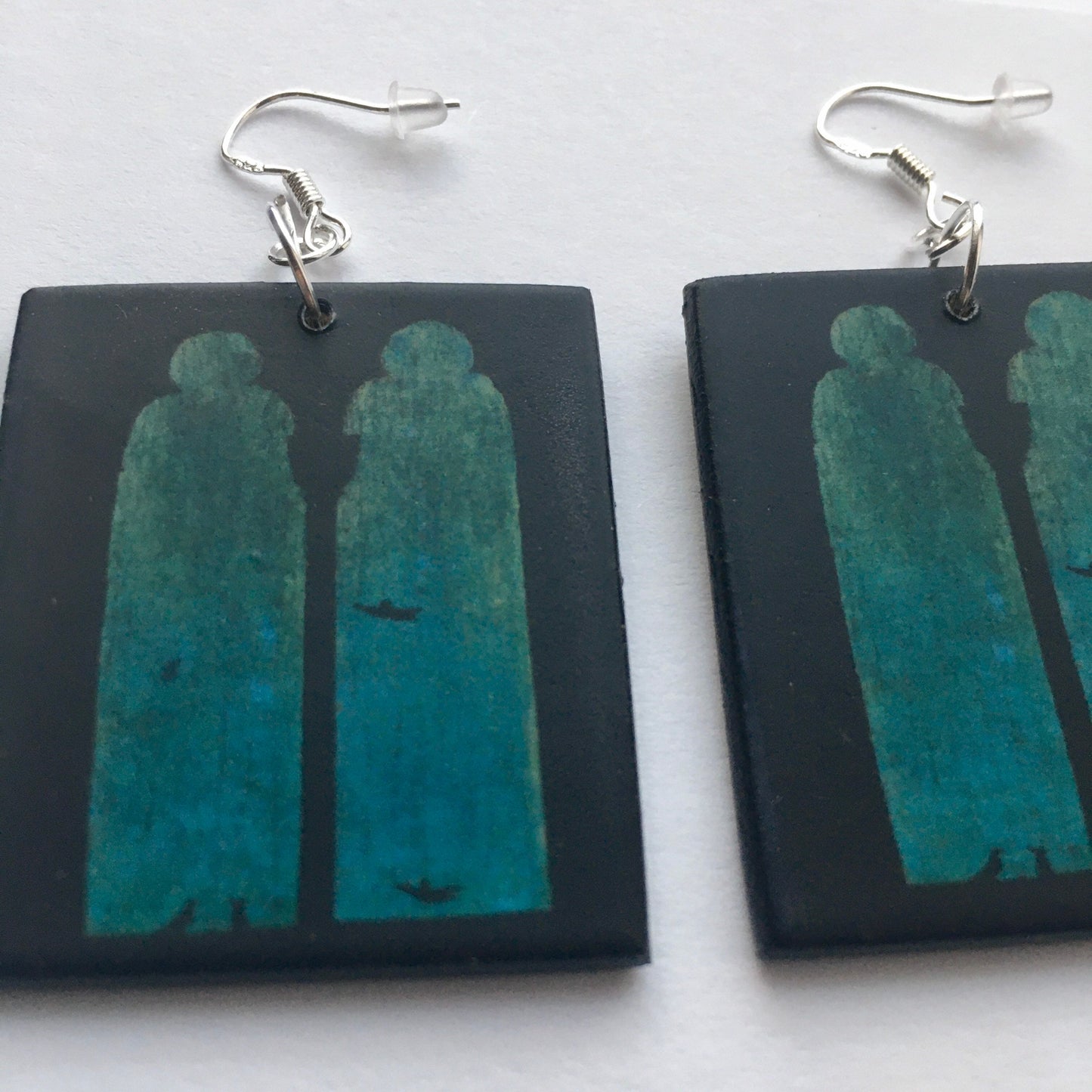Museum-Inspired Sustainable Earrings Antonello da Messina, art inspired earrings. Obljewellery