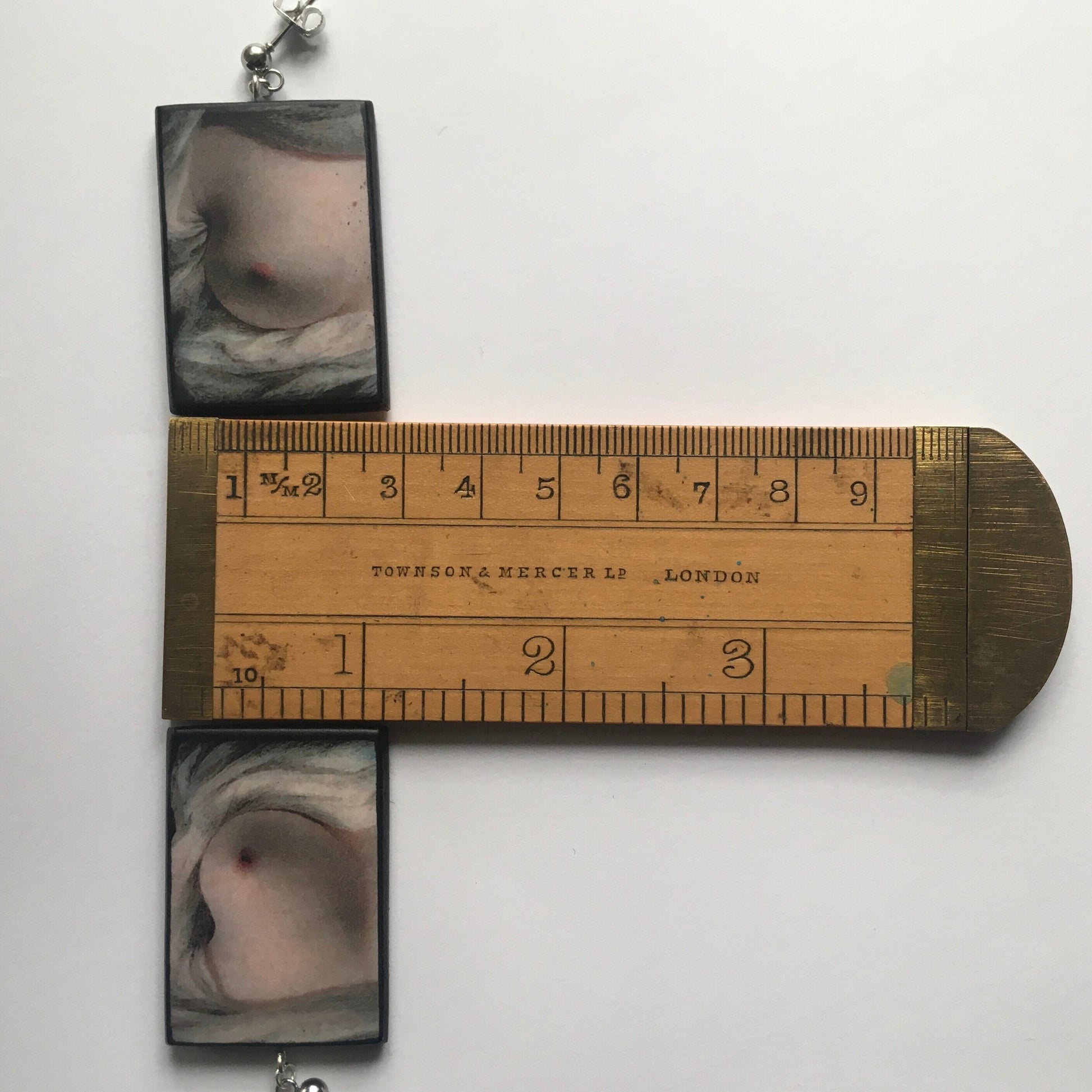 Museum-Inspired Sustainable Earrings Art earrings, painting Beauty Revealed by Sarah Goodridge Obljewellery