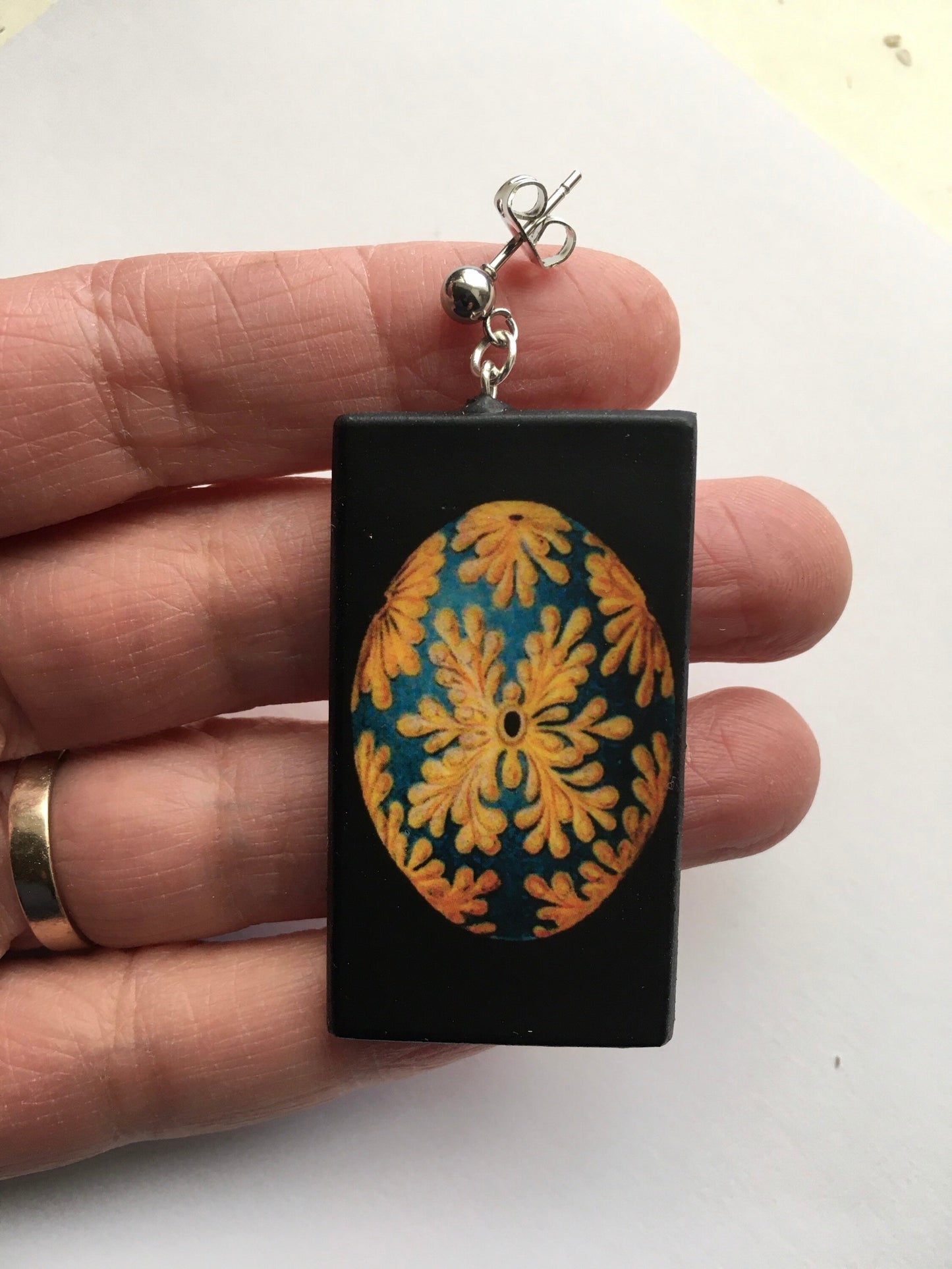 Museum-Inspired Sustainable Earrings Ernst Haeckel, sustainable art earrings Obljewellery