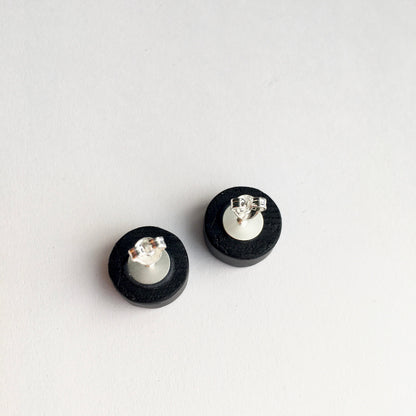 Museum-Inspired Sustainable Earrings Hieronymus Bosch, stud art earrings. Unisex, artsy gift. Obljewellery