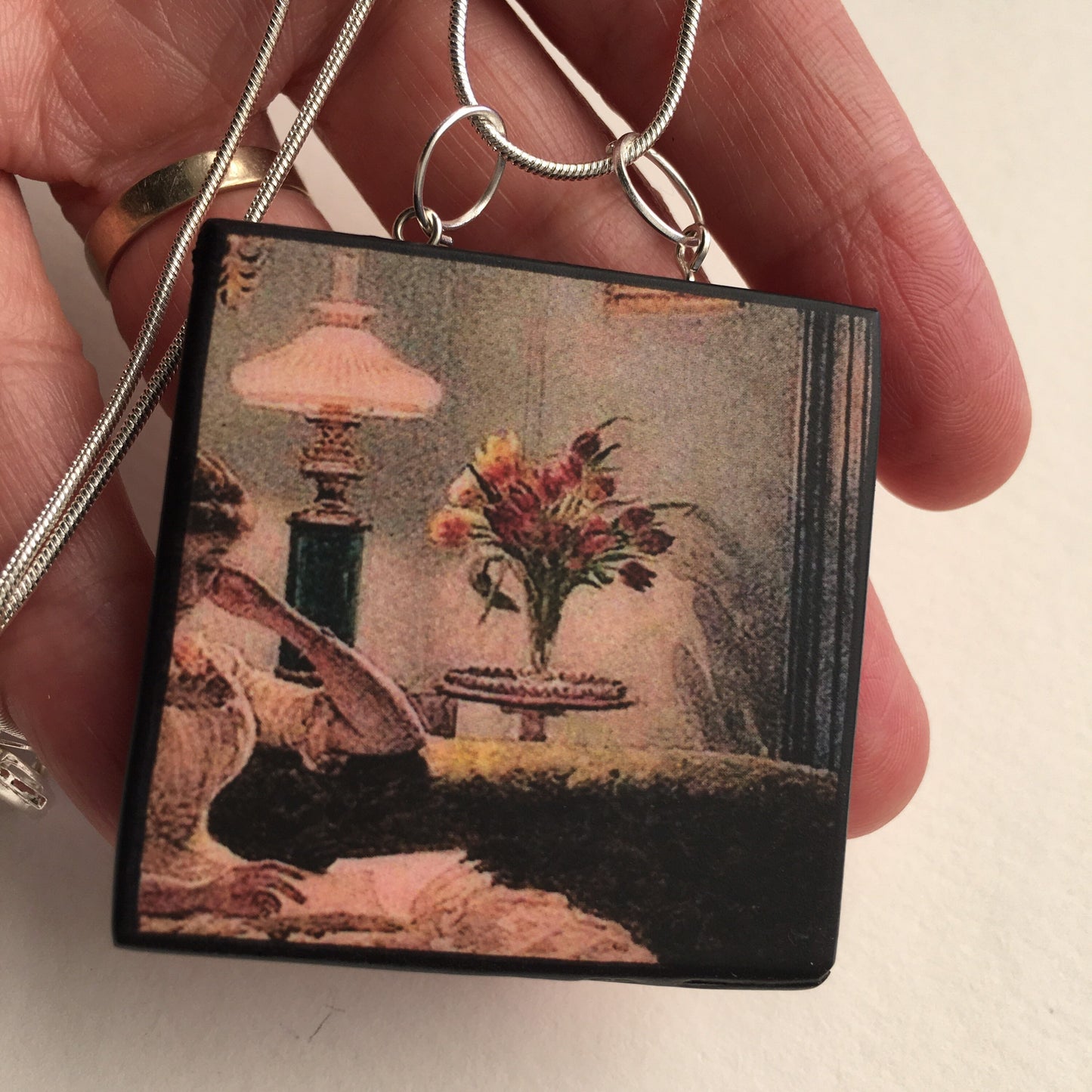 Museum-Inspired Sustainable Necklace Victorian style necklace, sustainable gift. Obljewellery