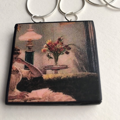 Museum-Inspired Sustainable Necklace Victorian style necklace, sustainable gift. Obljewellery