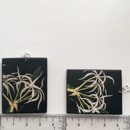 Museum-Inspired Sustainable Earrings Mary Delany white flowers earrings. Mother day gift Obljewellery