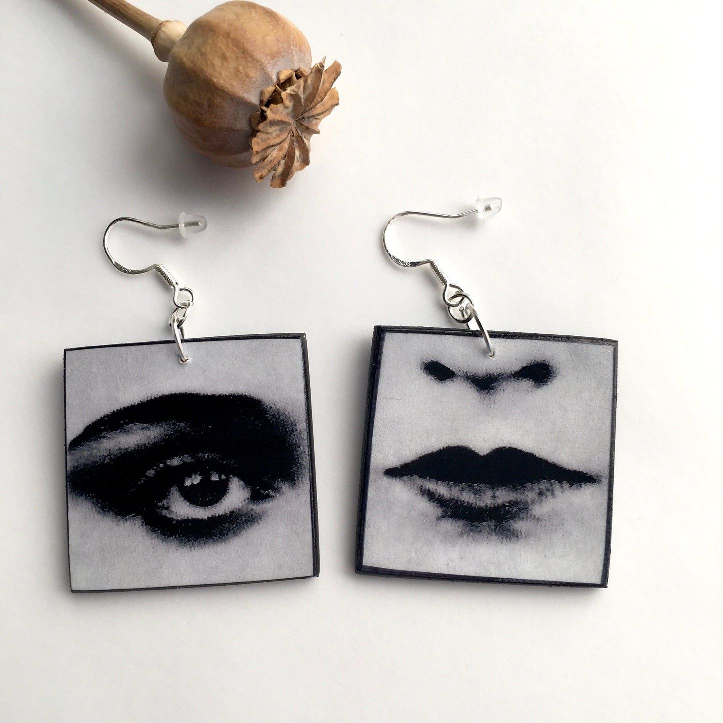 Pop art earrings inspired by ArtandShadow