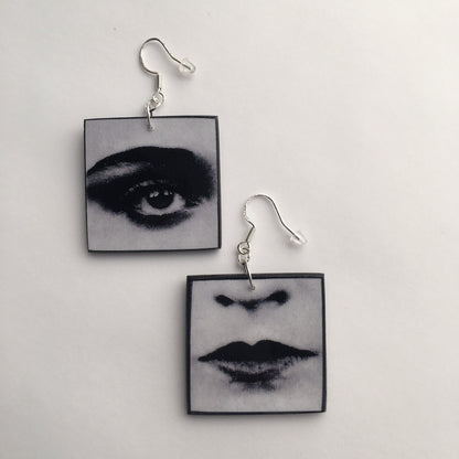 Museum-Inspired Sustainable Earrings Pop art earrings inspired by ArtandShadow Obljewellery
