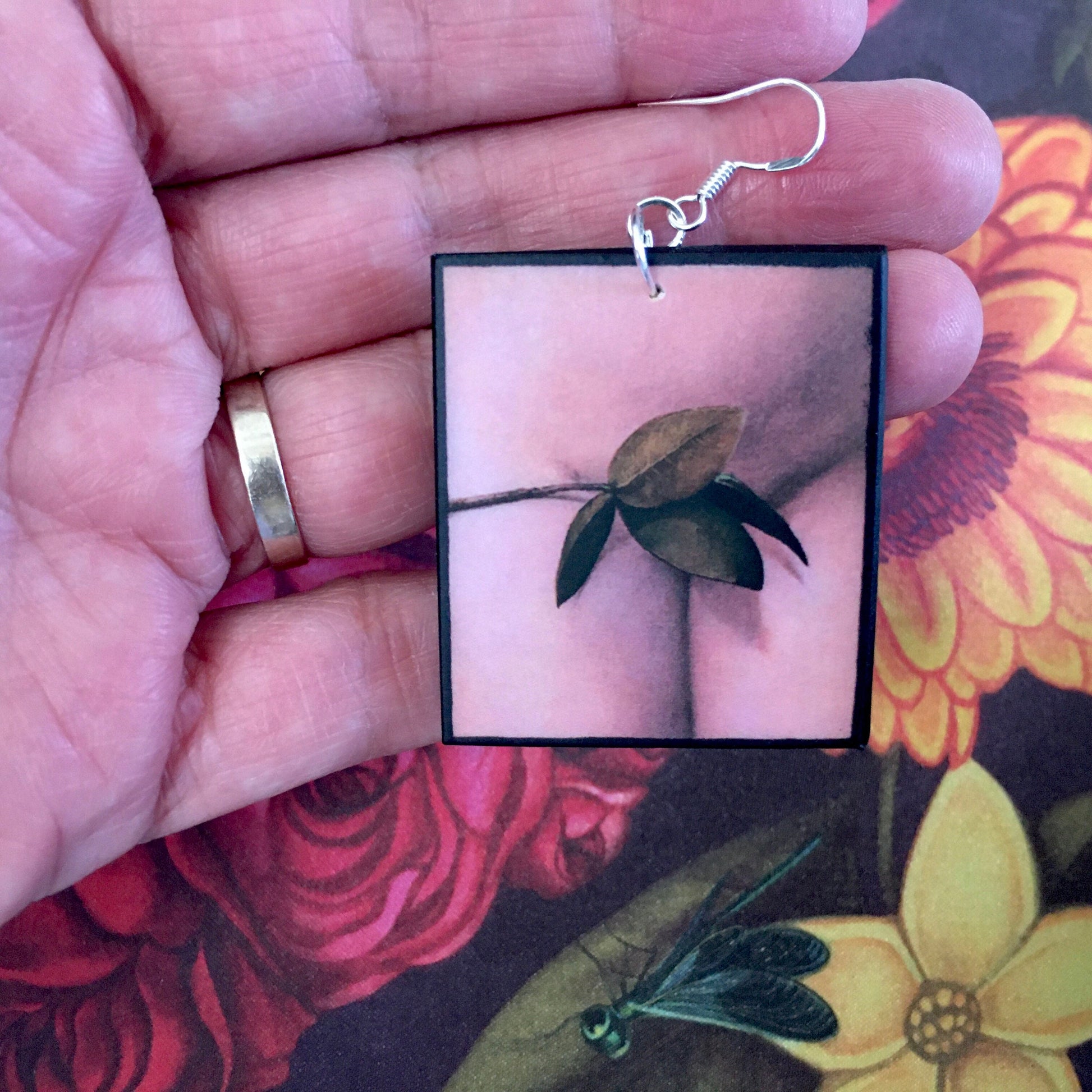 Museum-Inspired Sustainable Earrings Albrecht Durer, Renaissance art inspired earrings. Obljewellery