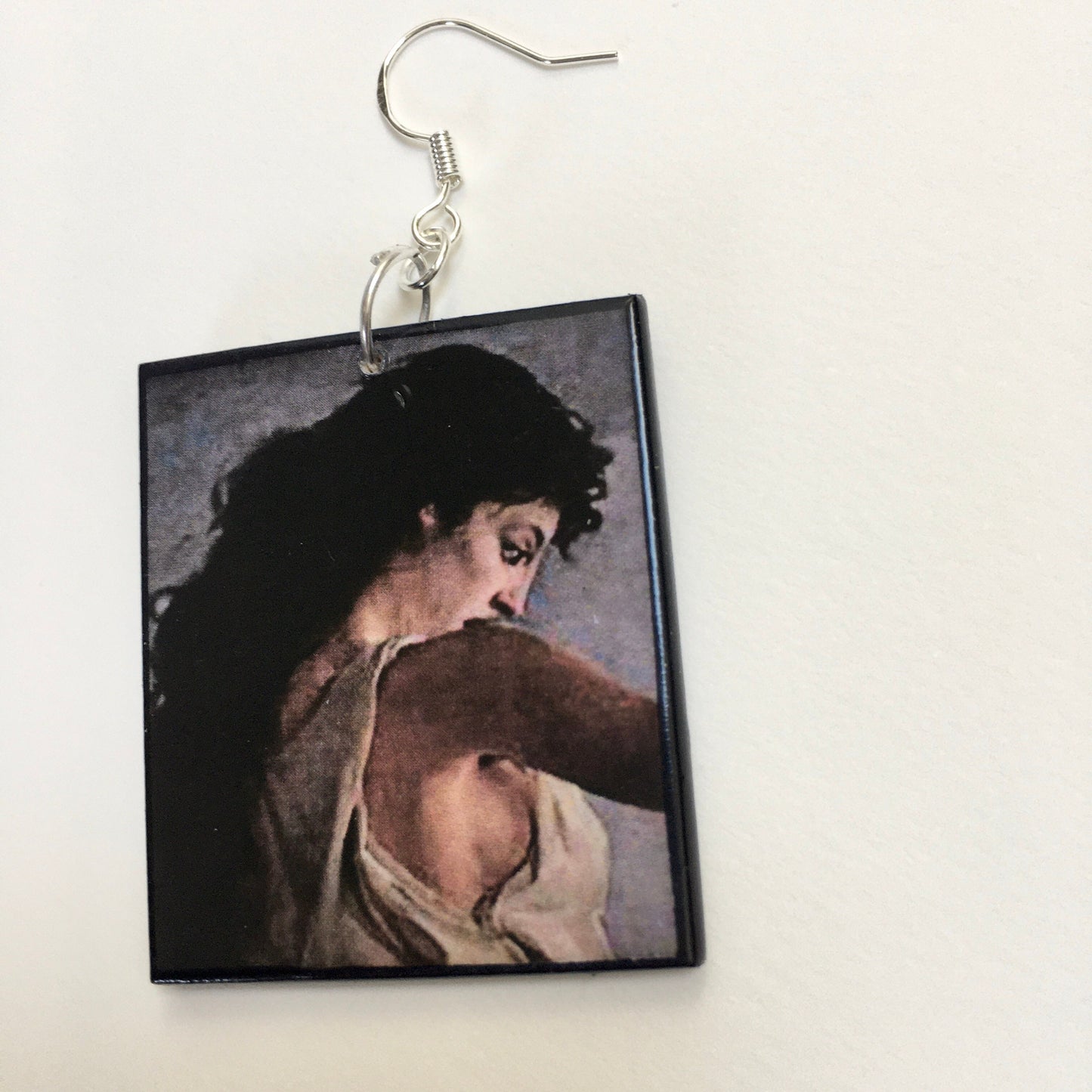 Museum-Inspired Sustainable Earrings Sappho earrings, greek mythology, artsy jewellery. Obljewellery
