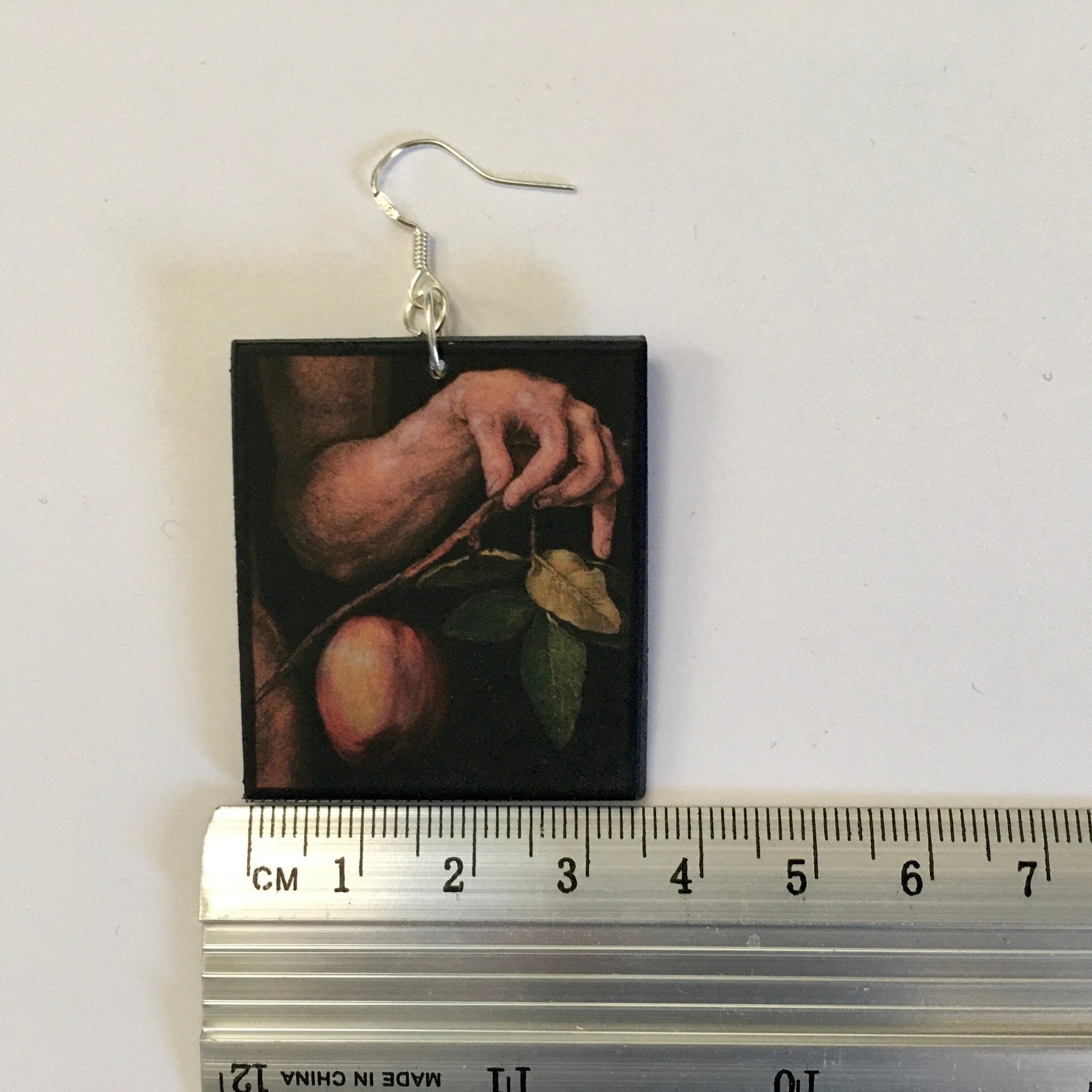 Museum-Inspired Sustainable Earrings Albrecht Durer, Renaissance art inspired earrings. Obljewellery