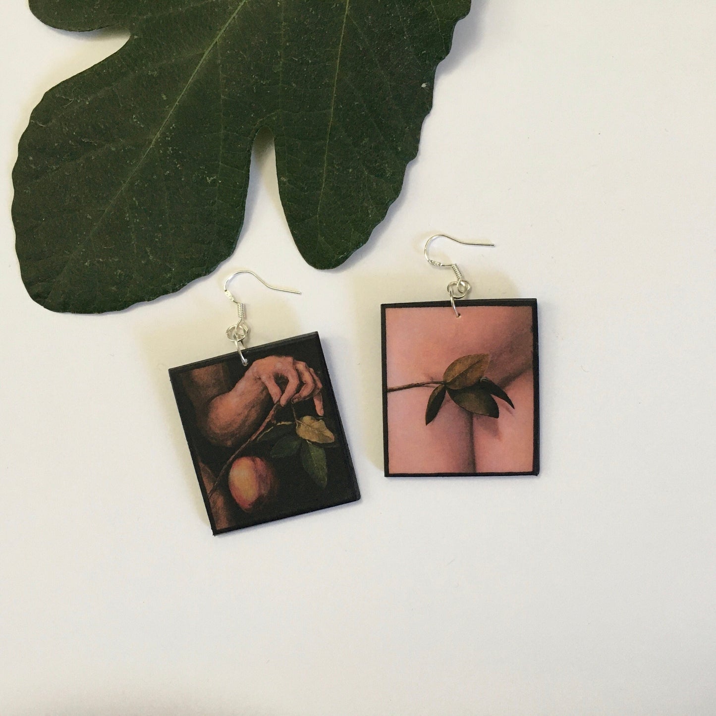 Museum-Inspired Sustainable Earrings Albrecht Durer, Renaissance art inspired earrings. Obljewellery