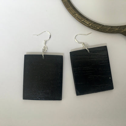 Museum-Inspired Sustainable Earrings Sappho earrings, greek mythology, artsy jewellery. Obljewellery