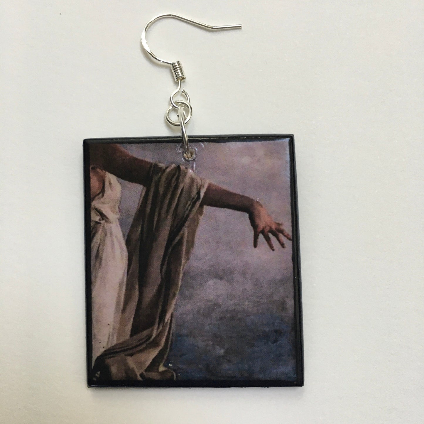 Museum-Inspired Sustainable Earrings Sappho earrings, greek mythology, artsy jewellery. Obljewellery