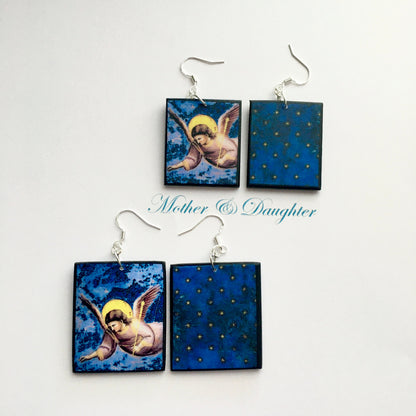 Museum-Inspired Sustainable Earrings Giotto earrings, set o two pair of different size Obljewellery