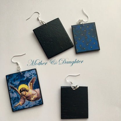 Museum-Inspired Sustainable Earrings Giotto earrings, set o two pair of different size Obljewellery