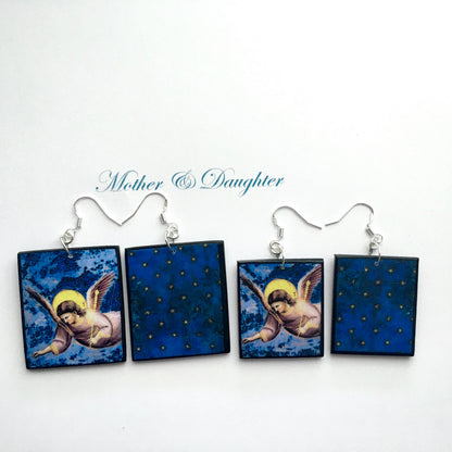 Museum-Inspired Sustainable Earrings Giotto earrings, set o two pair of different size Obljewellery