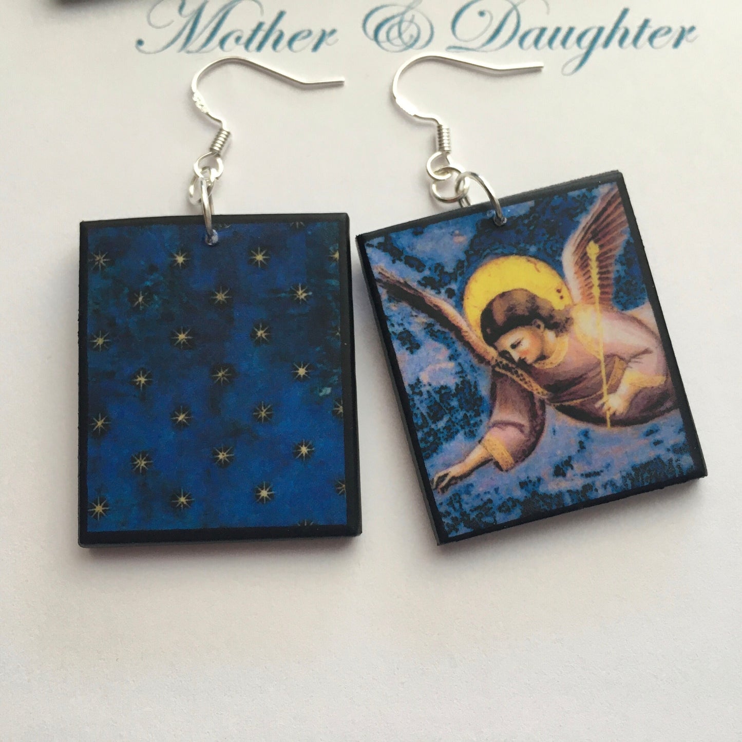 Museum-Inspired Sustainable Earrings Giotto earrings, set o two pair of different size Obljewellery