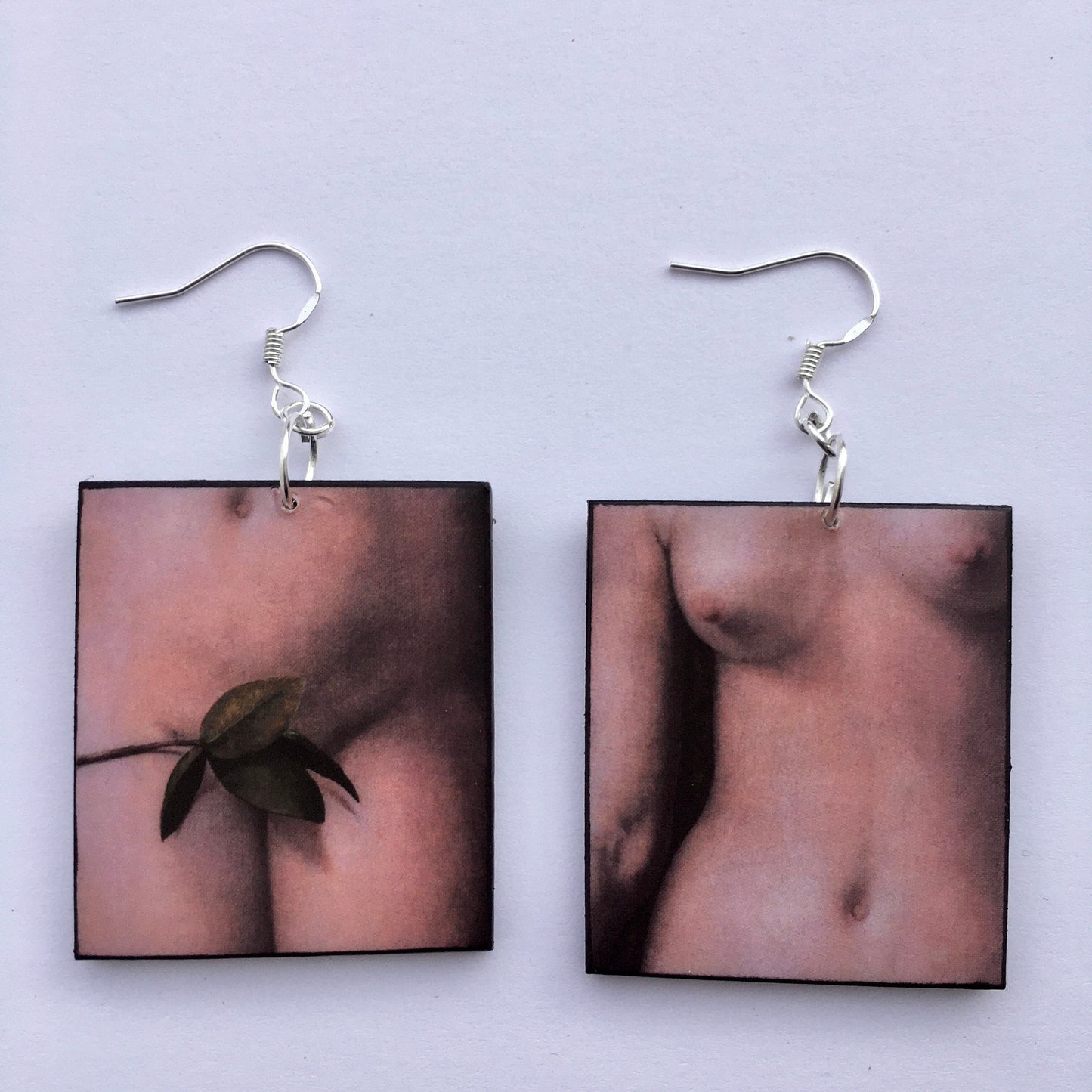 Museum-Inspired Sustainable Earrings Eve. Albrecht Durer, art details earrings Obljewellery