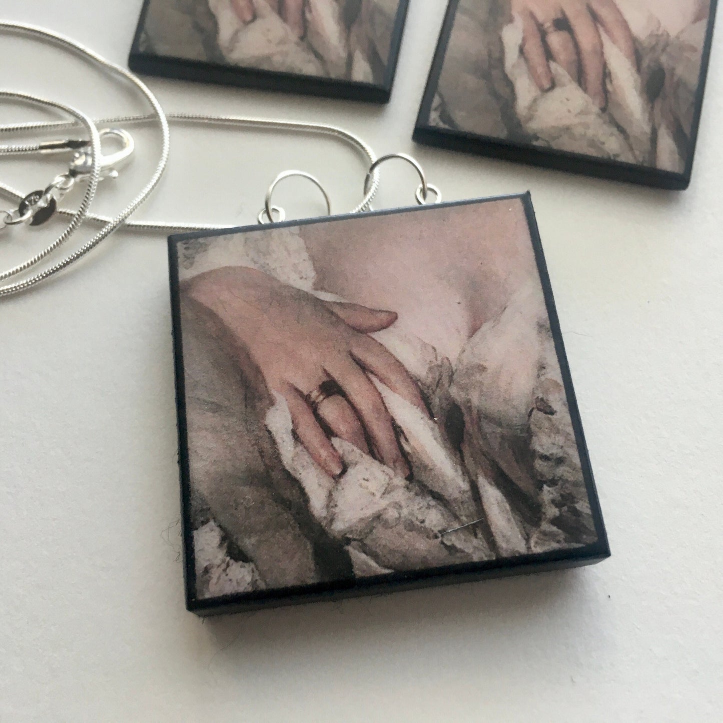 Museum-Inspired Sustainable Necklace Winterhalter Romantic Art Jewellery Set | Lady's Portrait | Necklace and Earrings Obljewellery