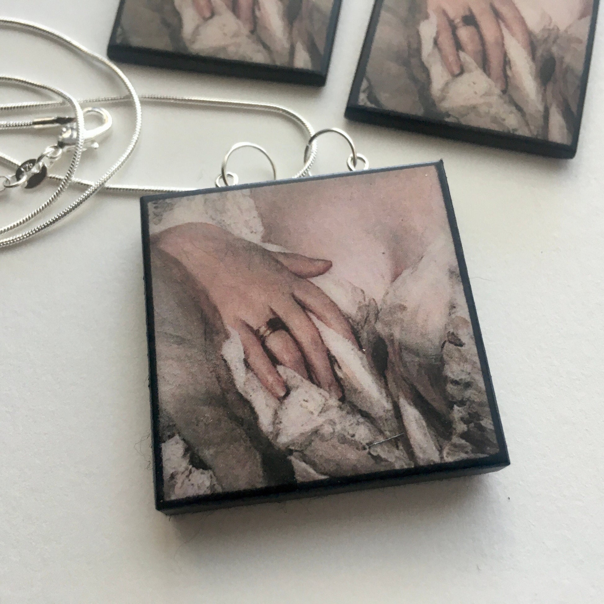 Museum-Inspired Sustainable Necklace Winterhalter Romantic Art Jewellery Set | Lady's Portrait | Necklace and Earrings Obljewellery