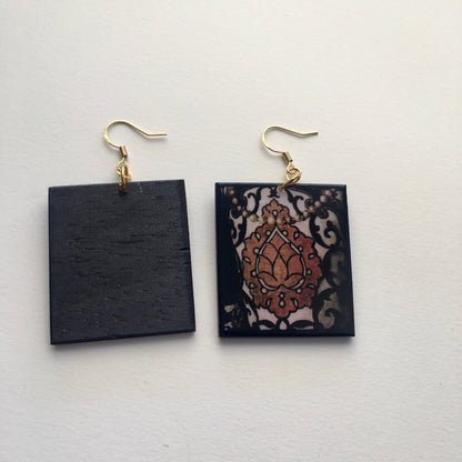 Museum-Inspired Sustainable Earrings Agnolo Bronzino, sustainable earrings gift. Obljewellery