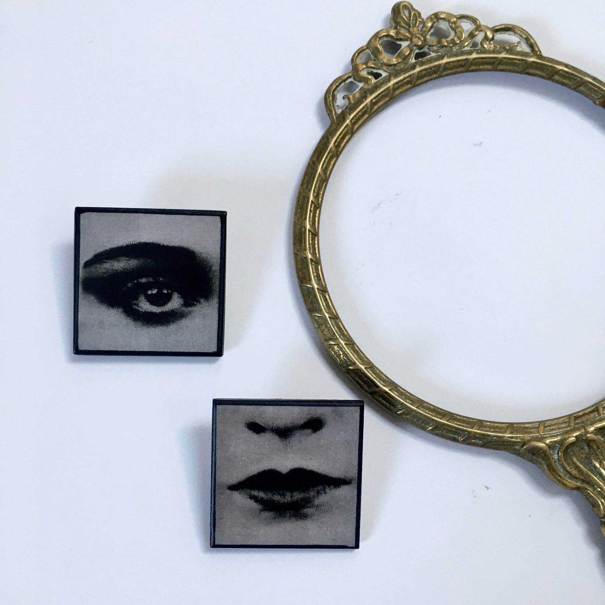 Museum-Inspired Sustainable Brooches Bauhaus Detail Brooch Set Obljewellery