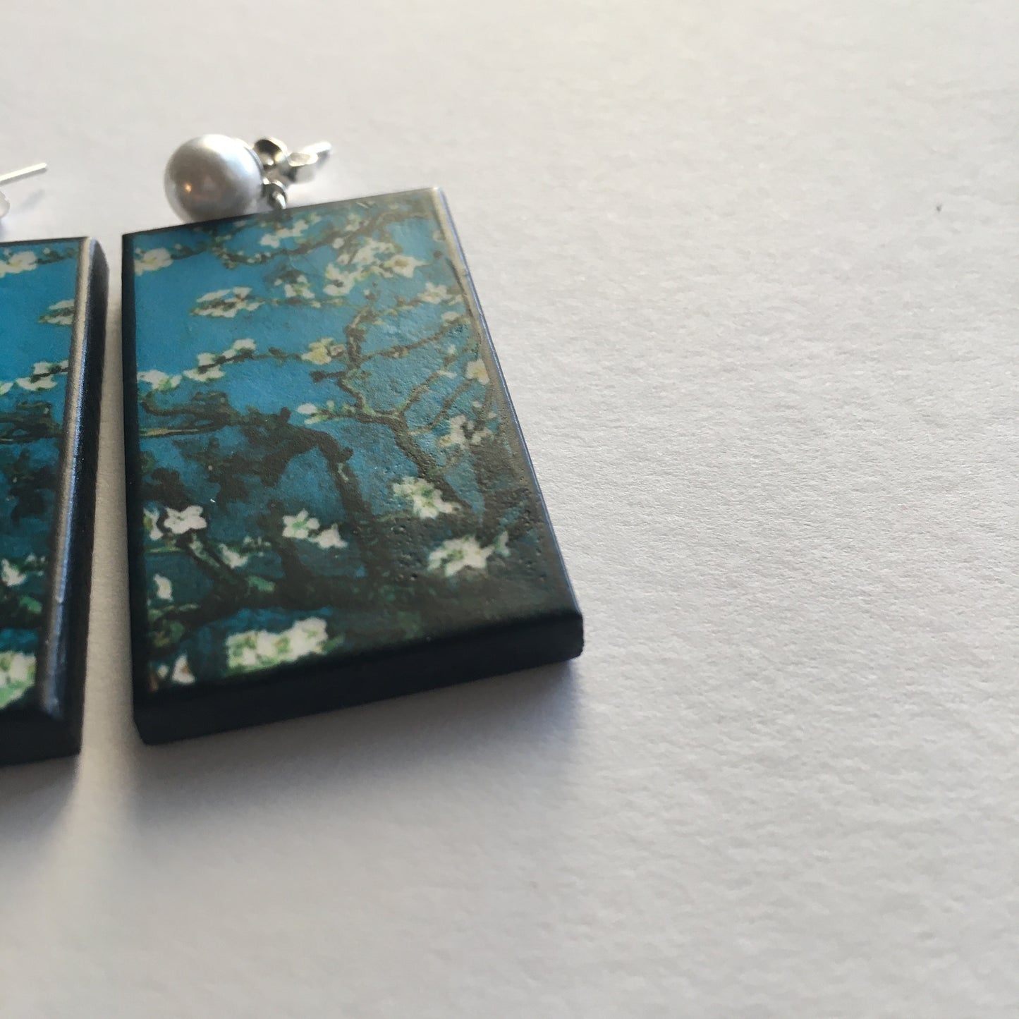 Museum-Inspired Sustainable Earrings Vincent Van Gogh earrings Obljewellery