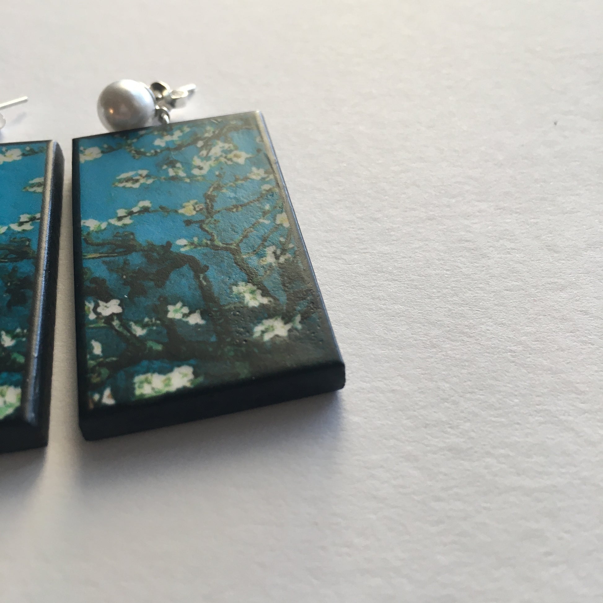 Museum-Inspired Sustainable Earrings Vincent Van Gogh earrings Obljewellery