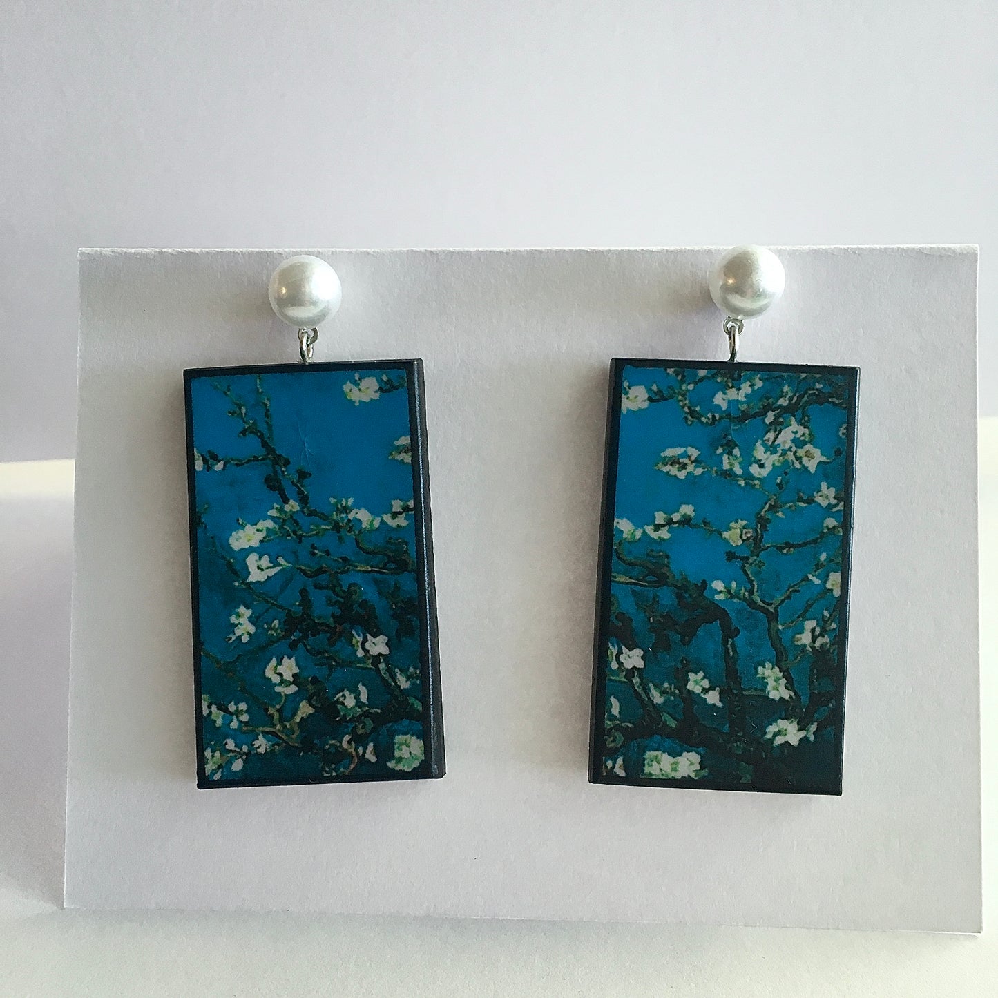 Museum-Inspired Sustainable Earrings Vincent Van Gogh earrings Obljewellery