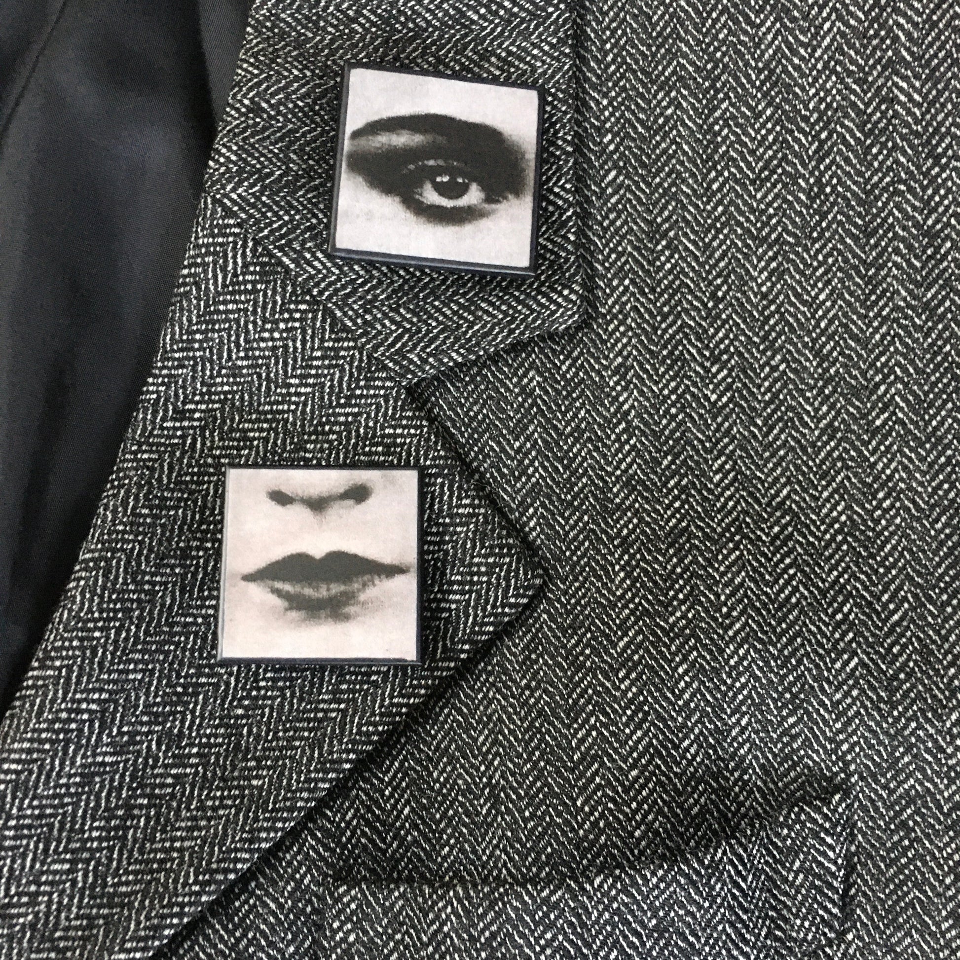 Museum-Inspired Sustainable Brooches Bauhaus Detail Brooch Set Obljewellery