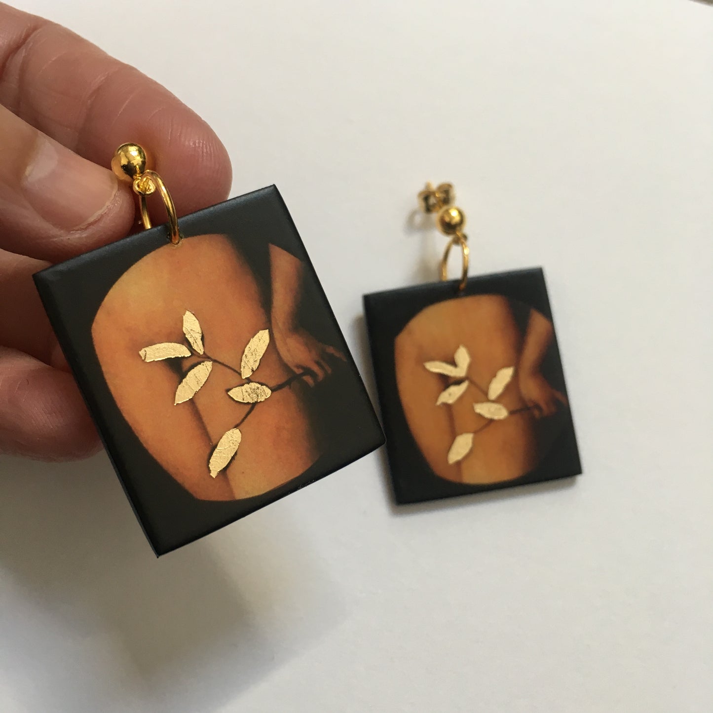 Eve, first woman art earrings