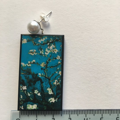 Museum-Inspired Sustainable Earrings Vincent Van Gogh earrings Obljewellery
