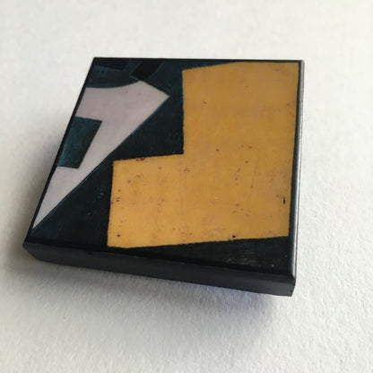 Museum-Inspired Sustainable Brooches Wooden art abstract brooch pin. Obljewellery