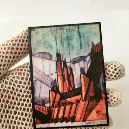 Museum-Inspired Sustainable Brooches Art brooch, Antonio Sant’Elia Obljewellery