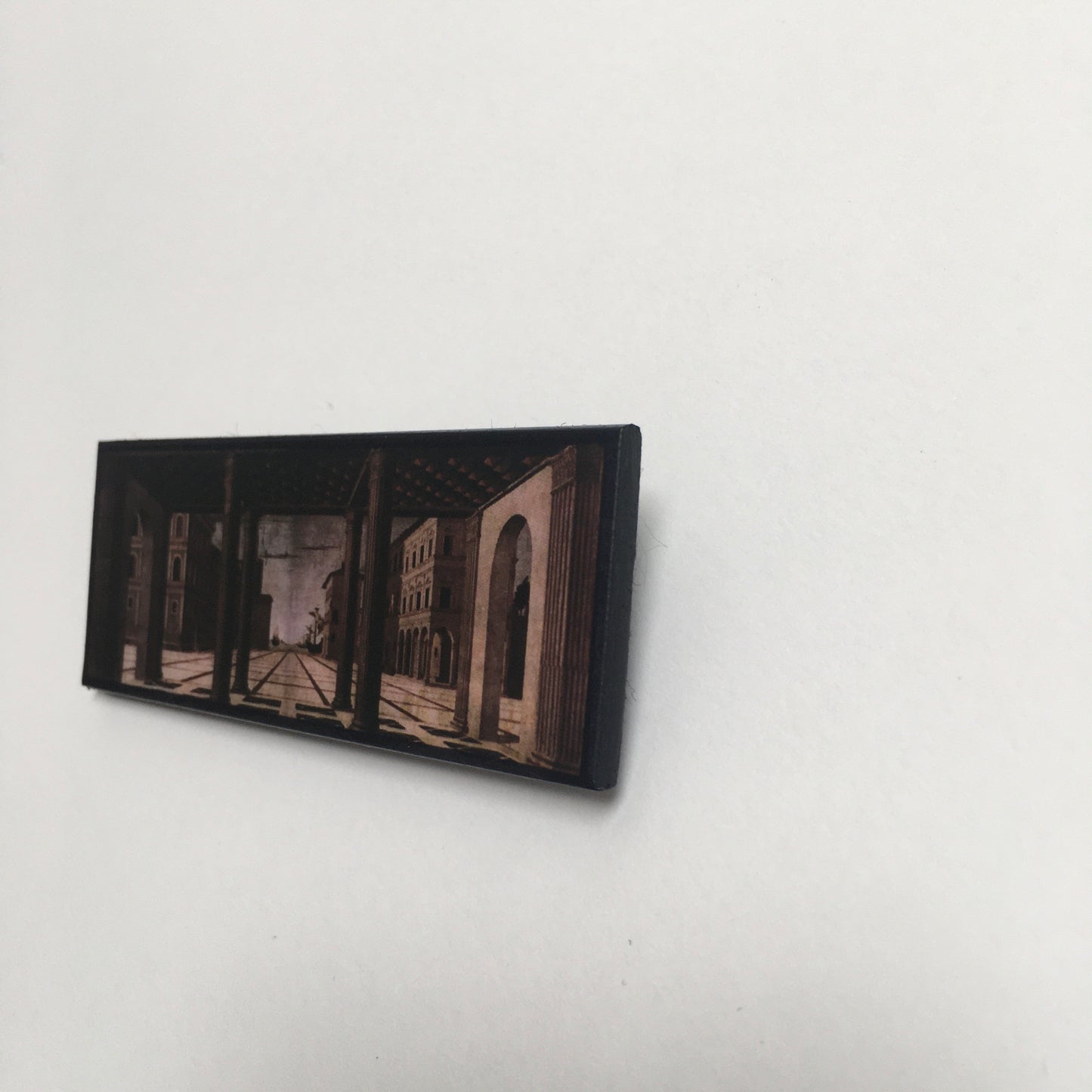Museum-Inspired Sustainable Brooches The Ideal City, Berlin Renaissance art brooch. Obljewellery