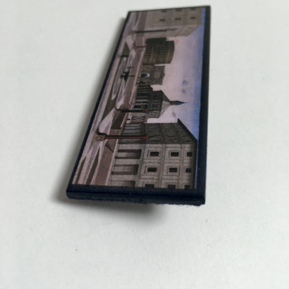 Museum-Inspired Sustainable Brooches The Ideal City, sustainable artsy brooch Obljewellery